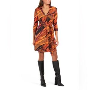 FLORA BEA NYC Red Multi Milo Mini Dress
